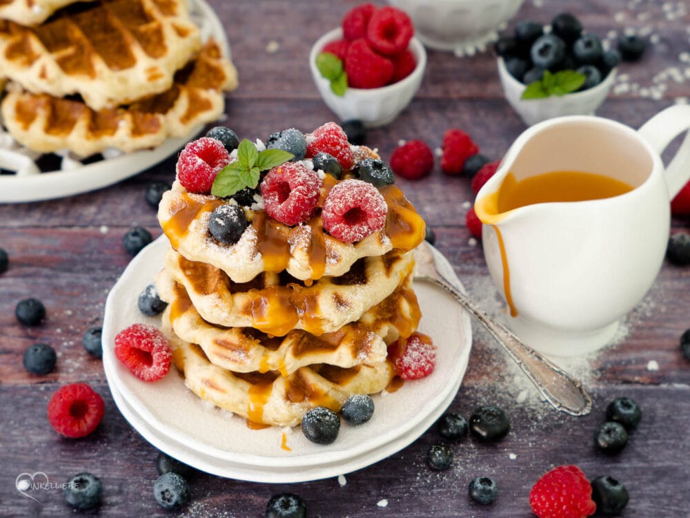Belgische Waffeln - Original Lütticher Dinkel-Waffeln mit Hefe