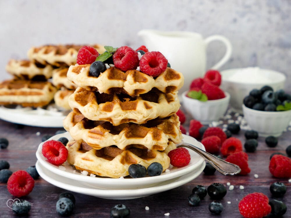 Belgische Waffeln - Original Lütticher Dinkel-Waffeln mit Hefe