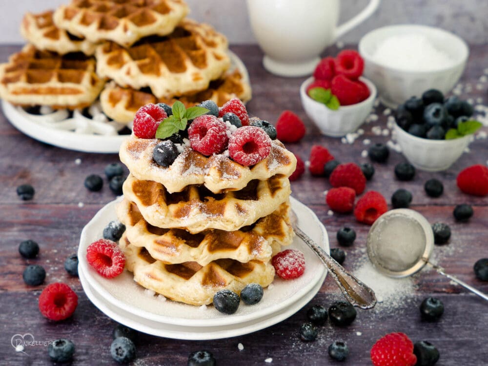 Belgische Waffeln - Original Lütticher Dinkel-Waffeln mit Hefe