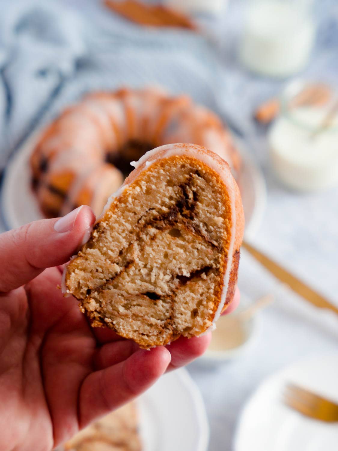 Fluffiger Zimtswirl-Gugelhupf aus Dinkelmehl - Dinkelliebe