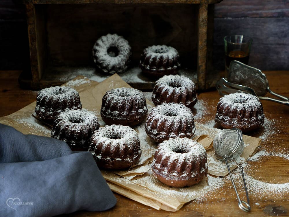 Cognac-Schoko-Mini-Gugelhüpfer