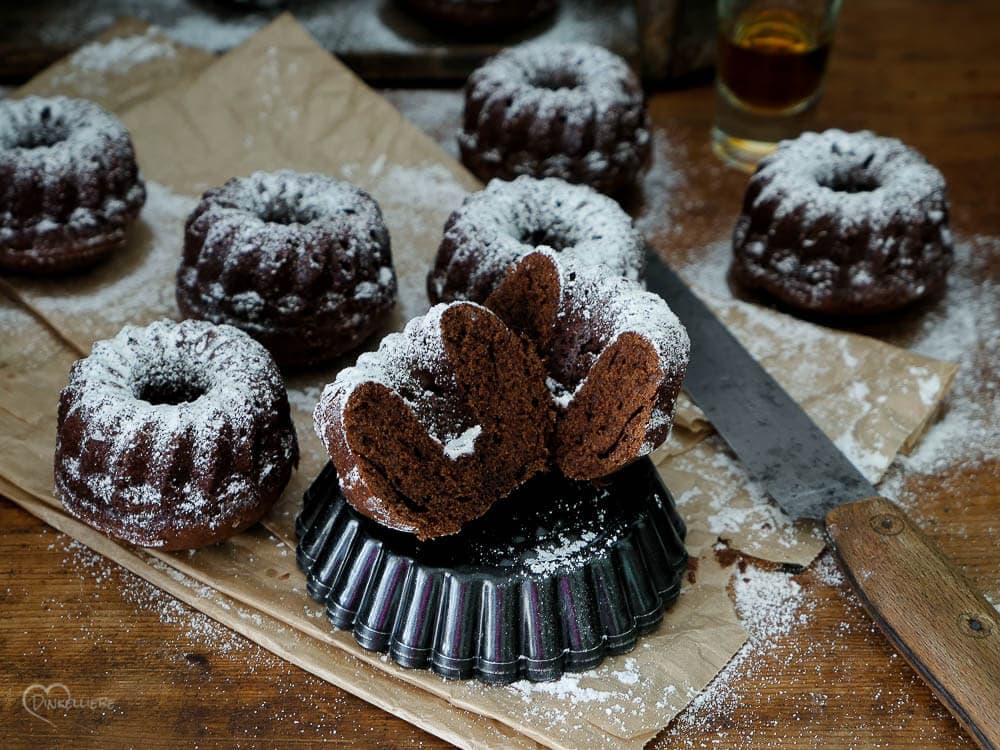 Cognac-Schoko-Mini-Gugelhüpfer