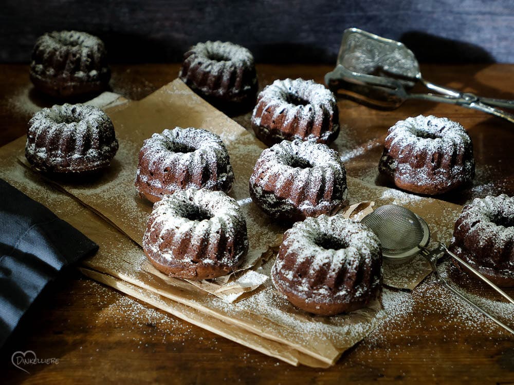 Cognac-Schoko-Mini-Gugelhüpfer