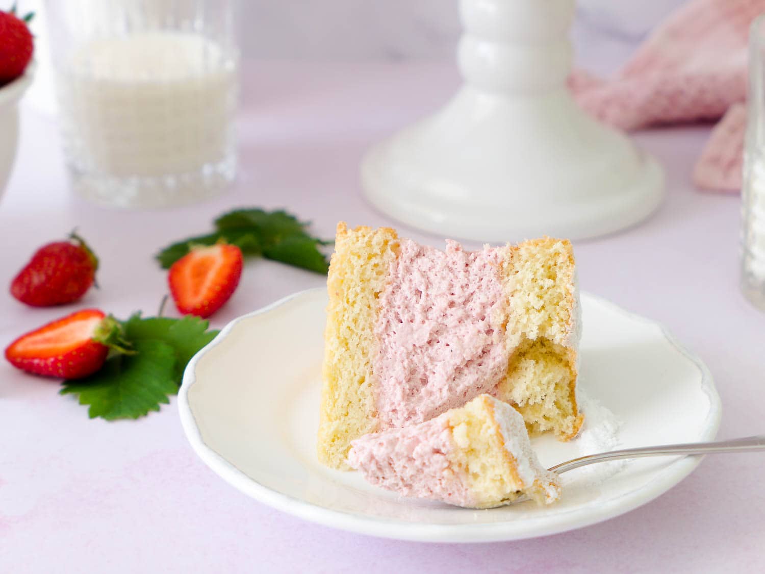 Dinkel Erdbeer-Käsesahne-Torte ohne Gelatine