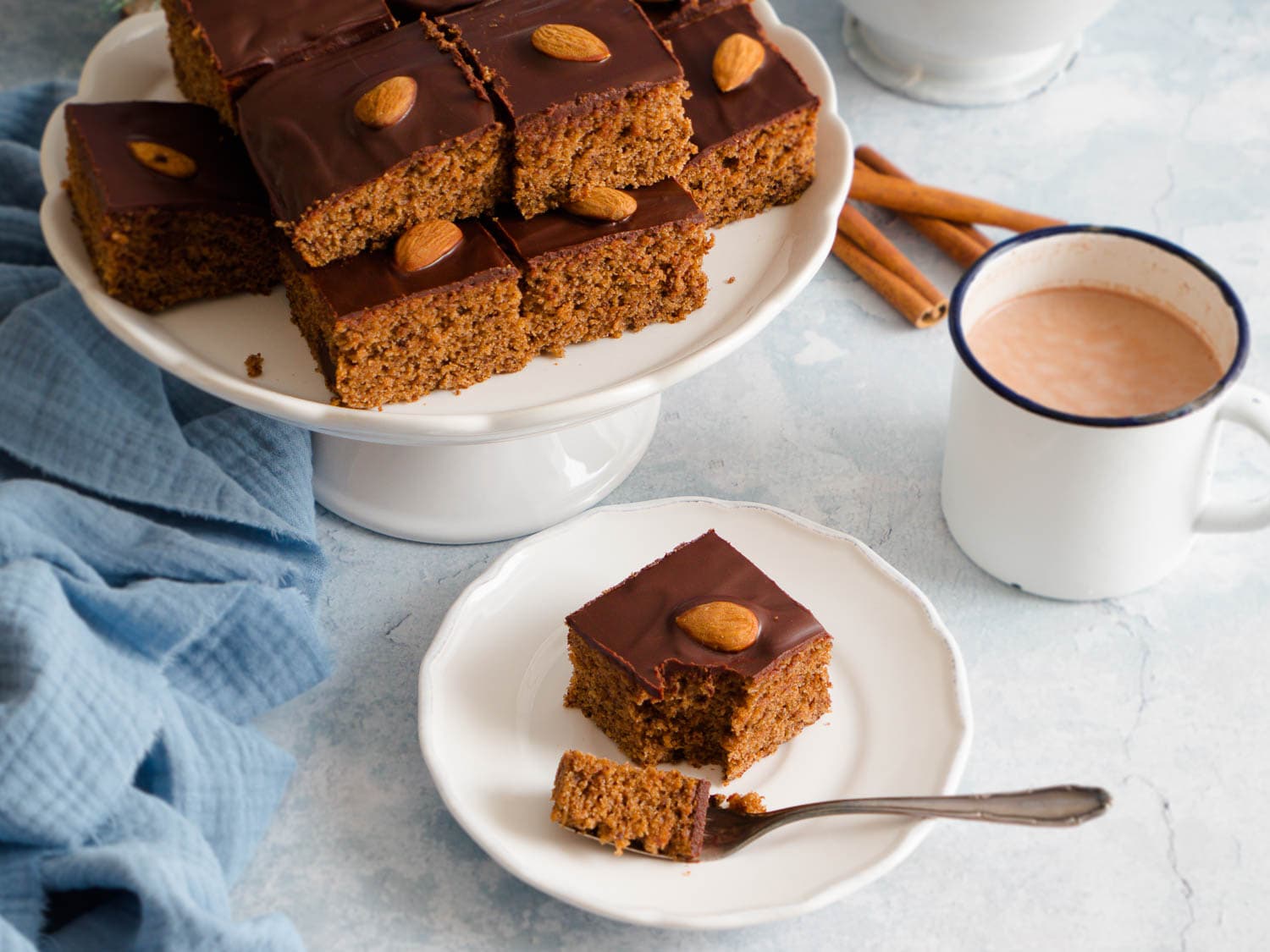 Dinkel-Pfefferkuchen vom Blech