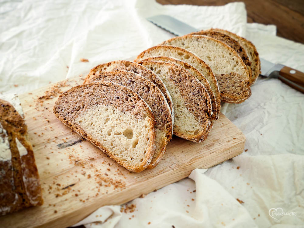 Einfaches No Knead Marmorbrot