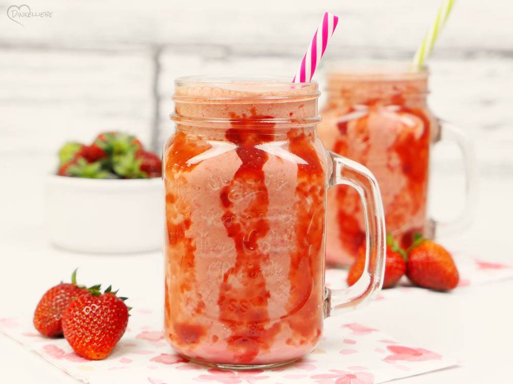 Erdbeer-Joghurt-Frappe