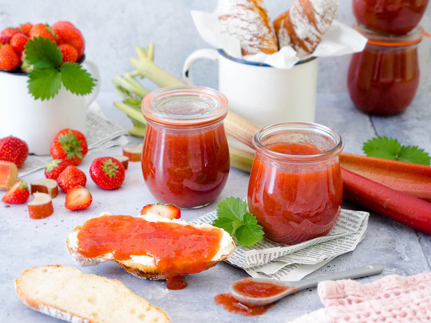 Erdbeer-Rhabarber-Marmelade