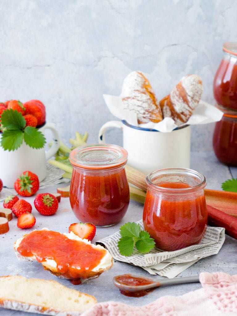 Erdbeer-Rhabarber-Marmelade
