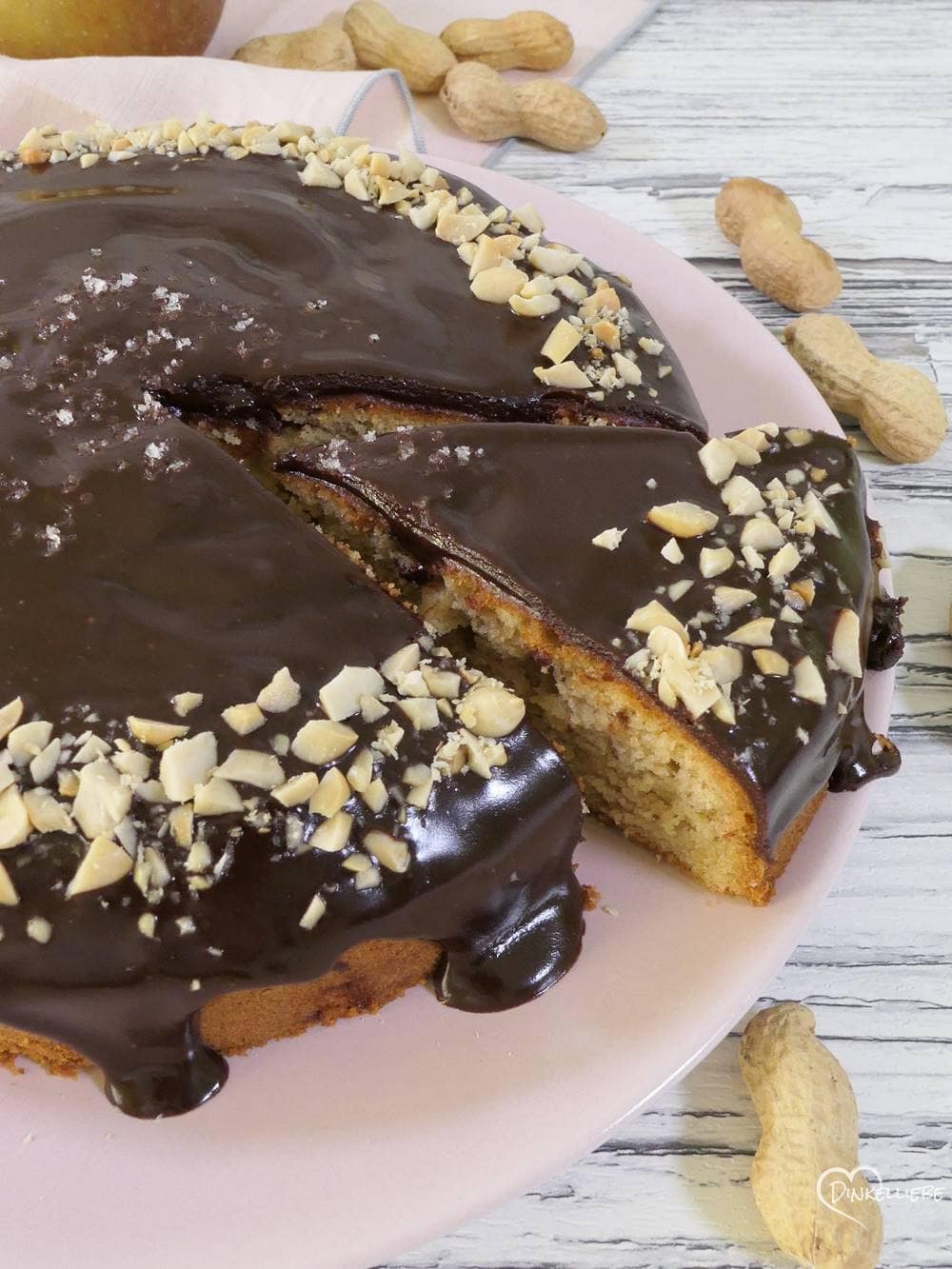 Erdnussbutter–Apfel–Kuchen