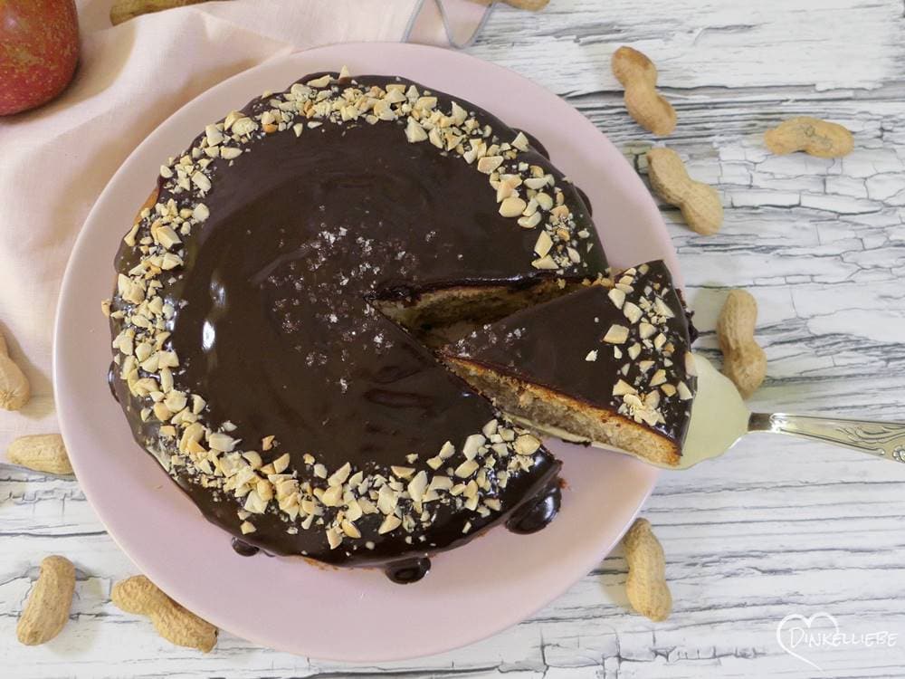 Erdnussbutter–Apfel–Kuchen