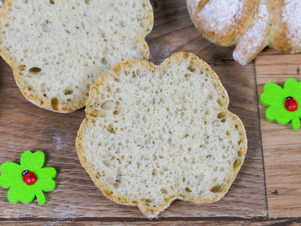 Glückskleeblatt Brot und Brötchen