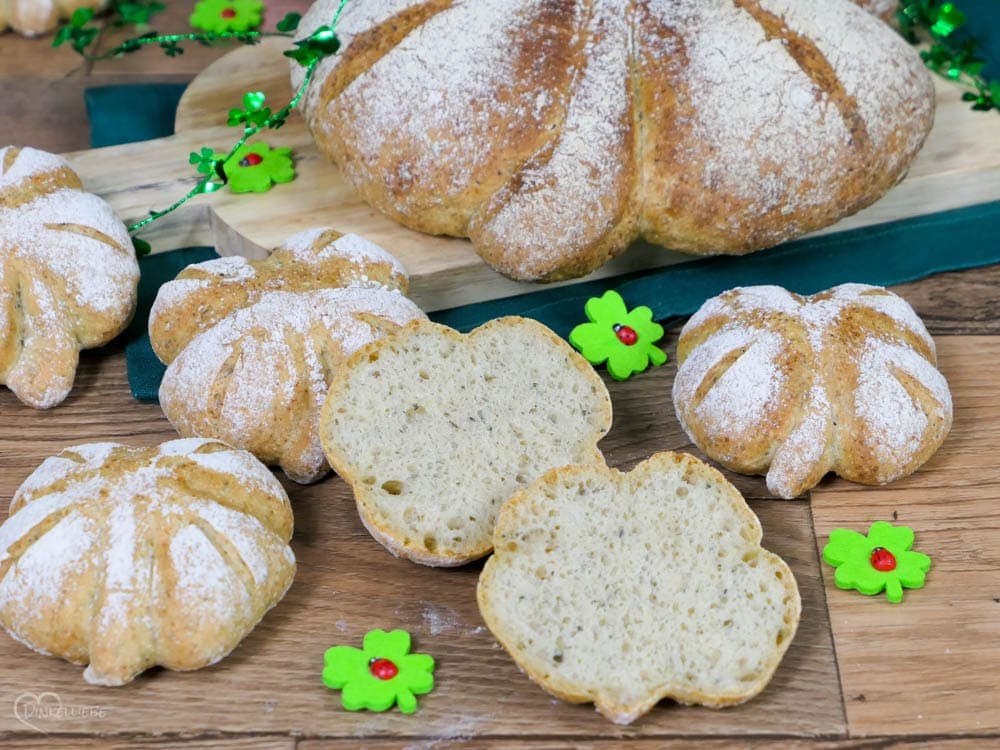 Glückskleeblatt Brot und Brötchen