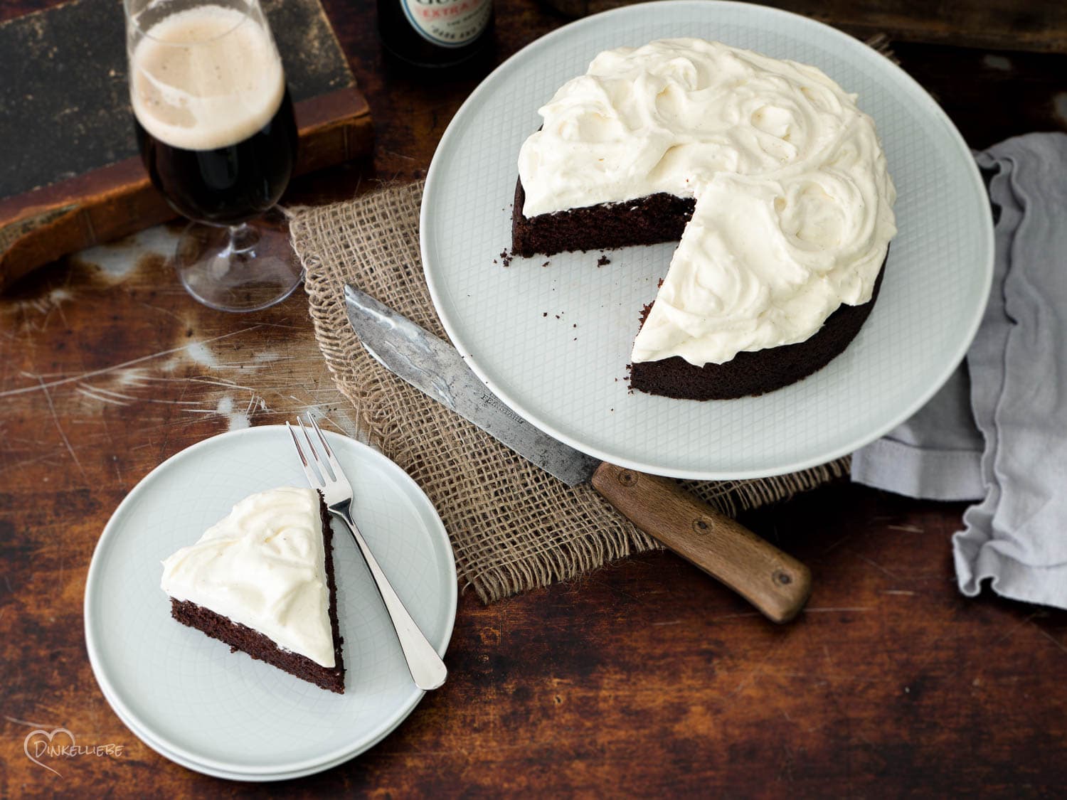 Guinness Chocolate Cake mit Whiskeycreamfrosting