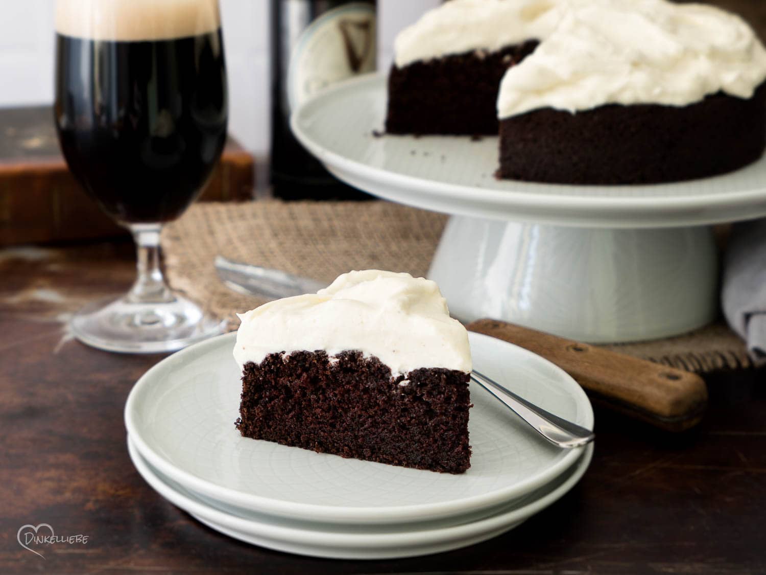 Guinness Chocolate Cake mit Whiskeycreamfrosting