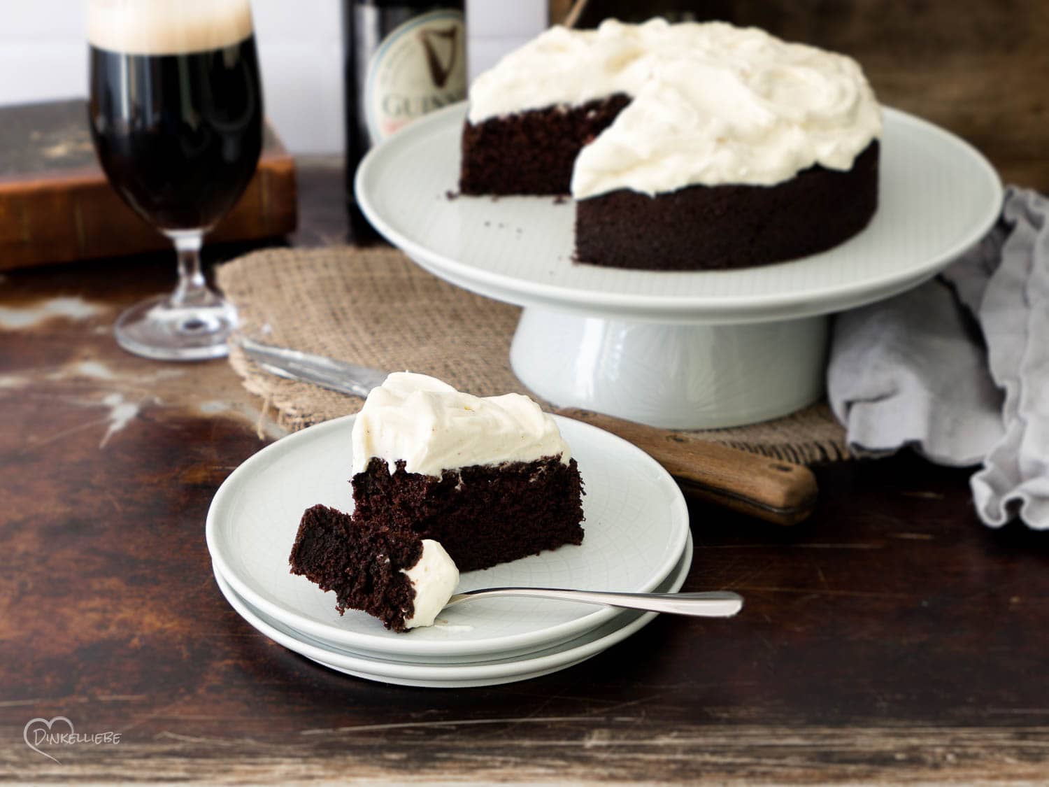 Guinness Chocolate Cake mit Whiskeycreamfrosting