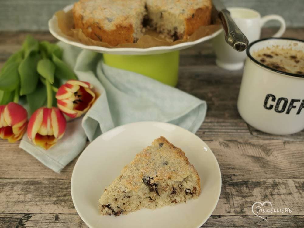 Kokos-Schoko-Eiweißkuchen