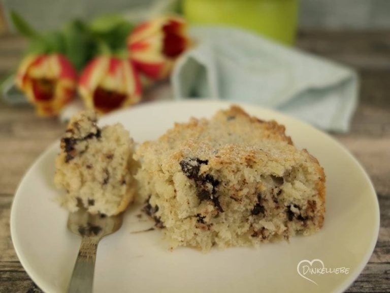Kokos-Schoko-Eiweißkuchen