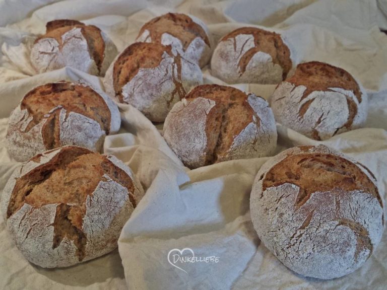 Lichtkornroggen-Dinkel-Brötchen