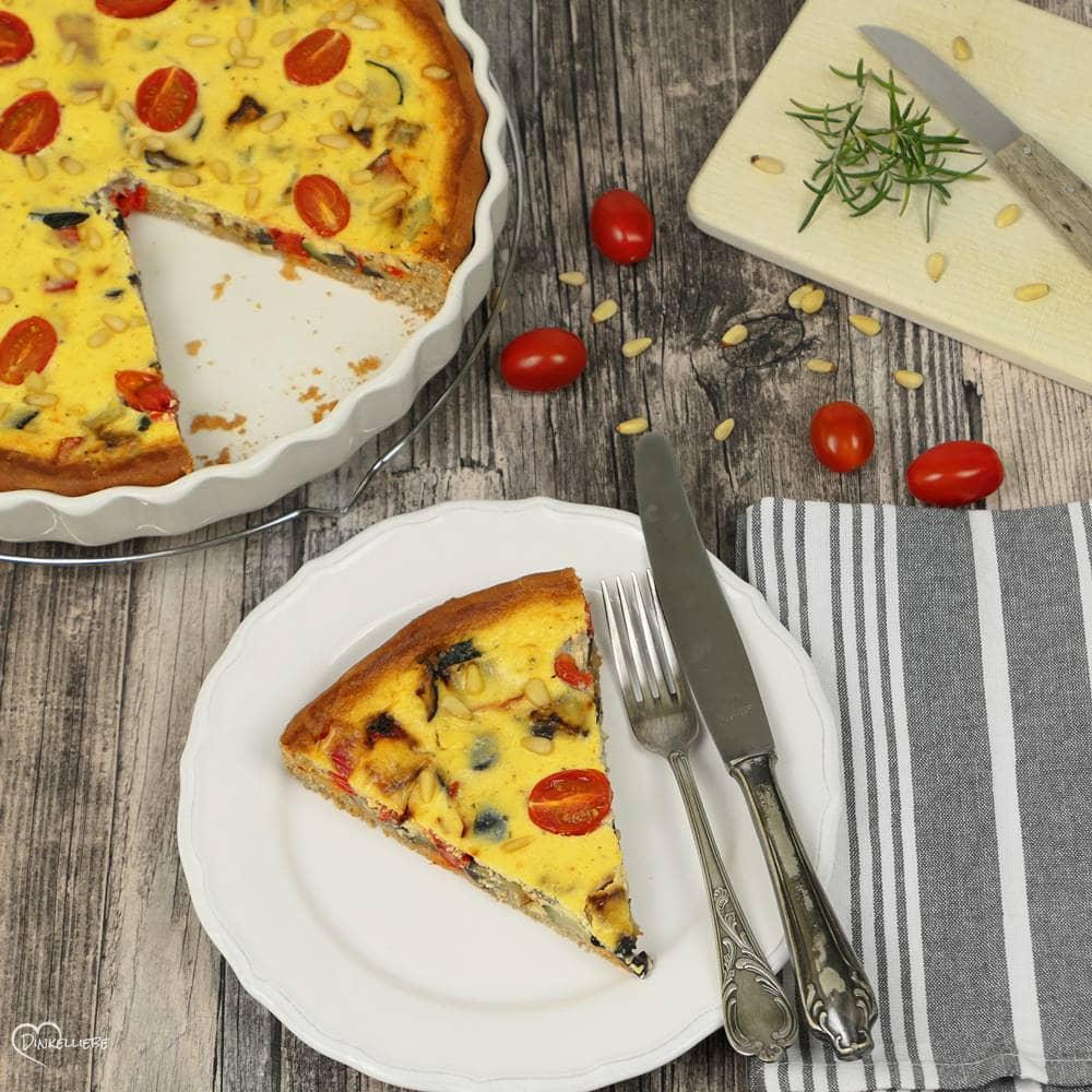 Mediterrane Gemüsetarte - Dinkelliebe