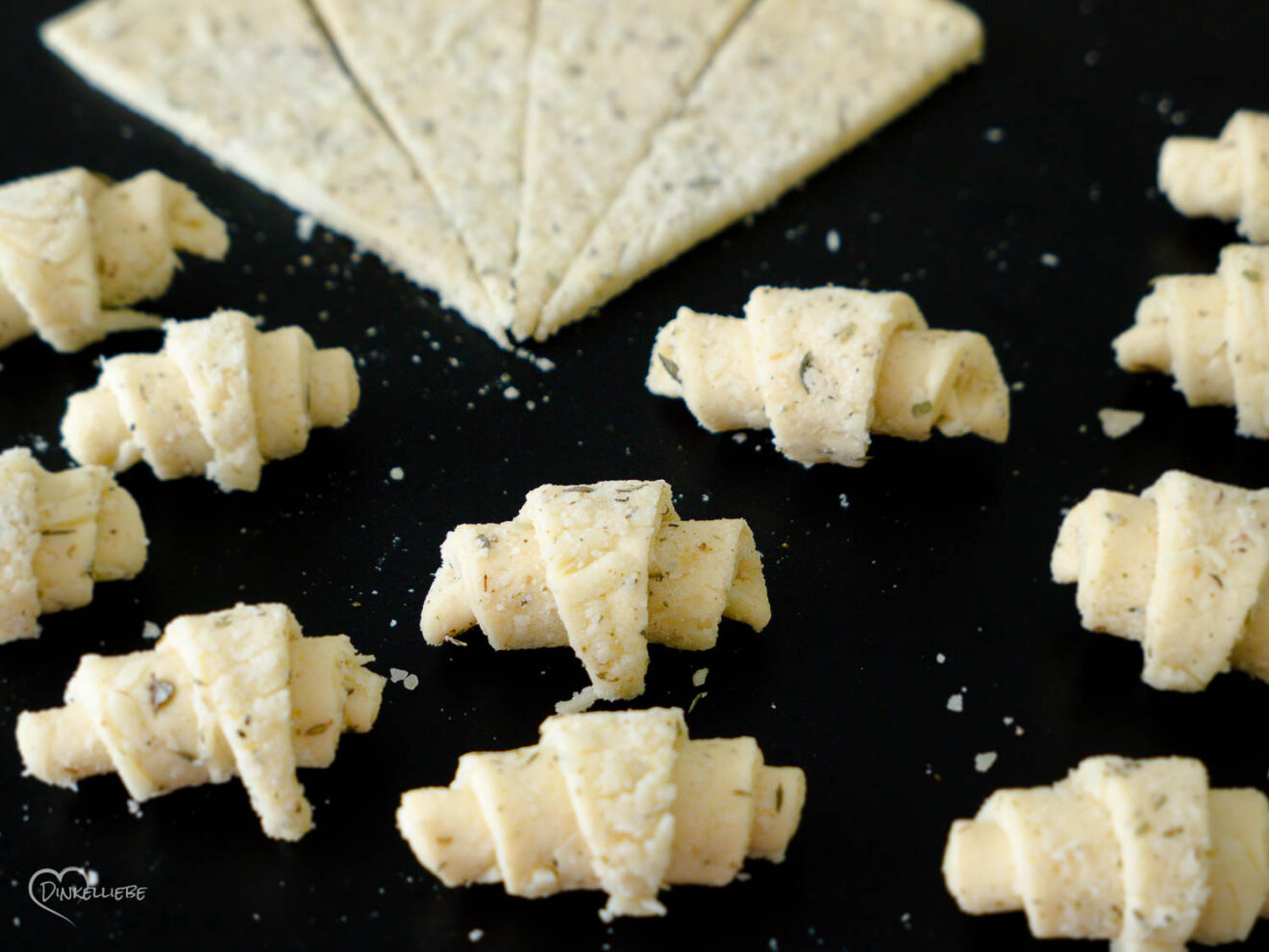 Dinkel-Mini-Käsehörnchen - Dinkelliebe