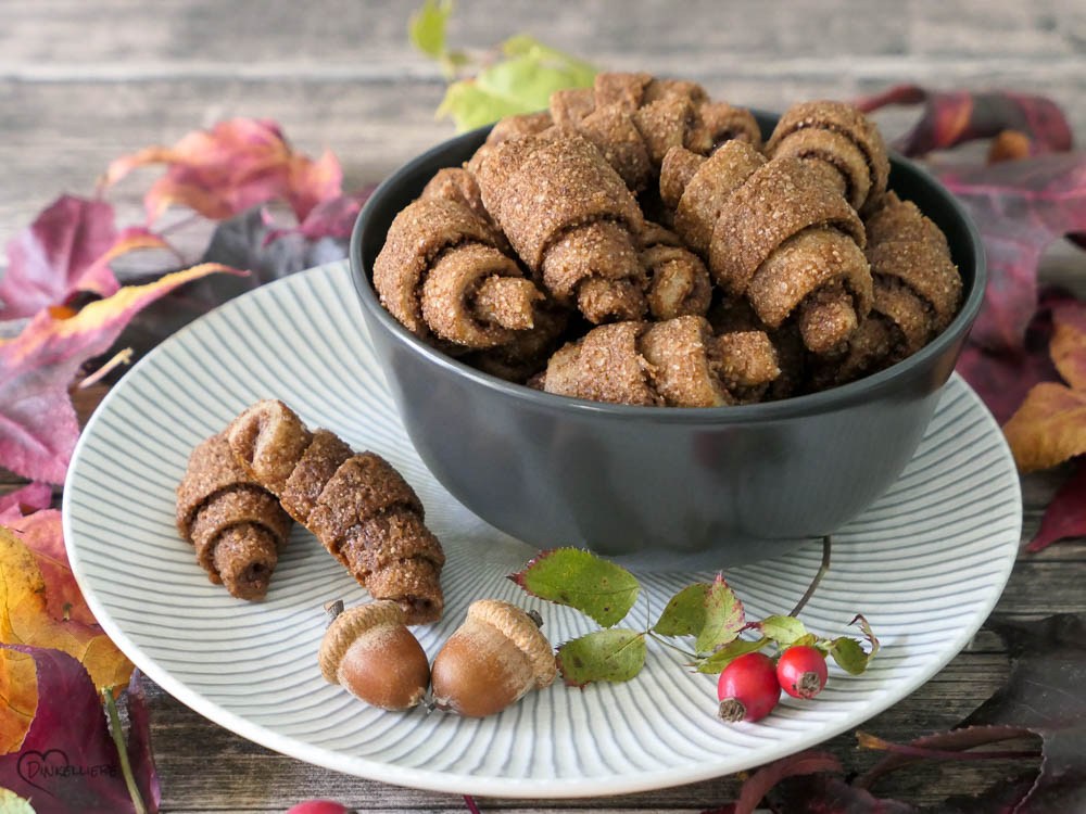 Mini-Nusshörnchen mit gerösteten Haselnüssen