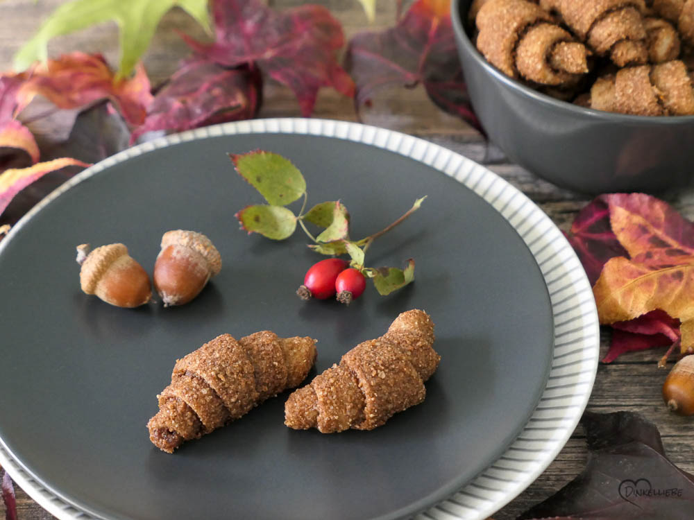 Mini-Nusshörnchen mit gerösteten Haselnüssen