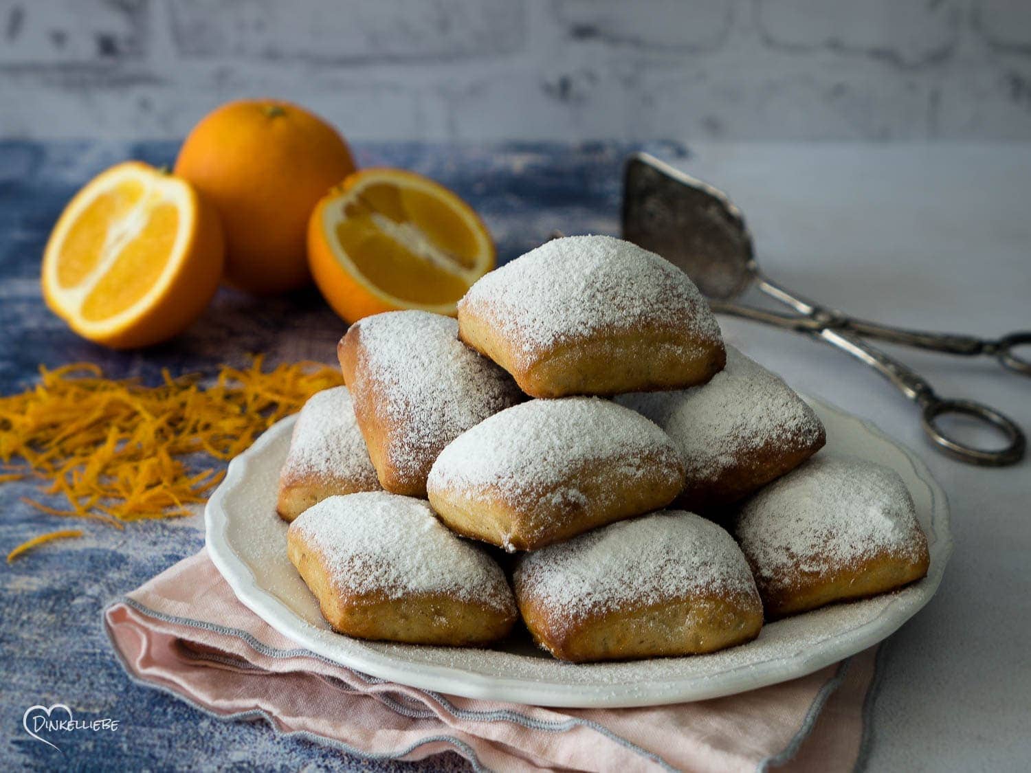 No Knead Orange & Vanilla Beignets