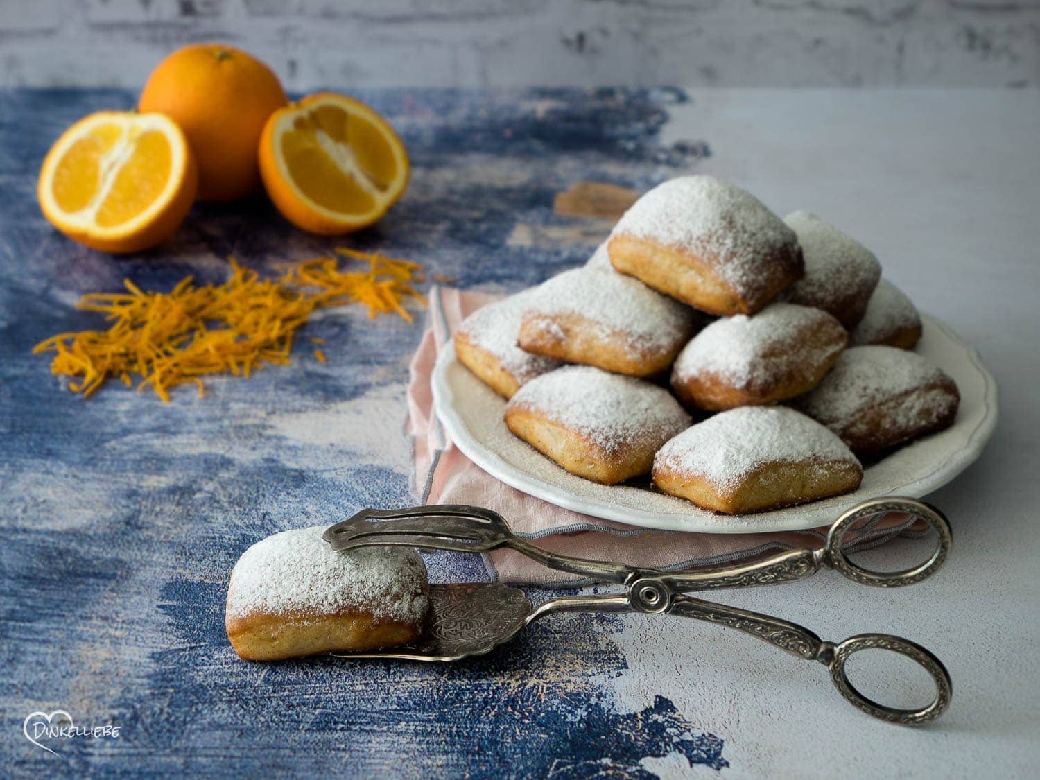 No Knead Orange & Vanilla Beignets