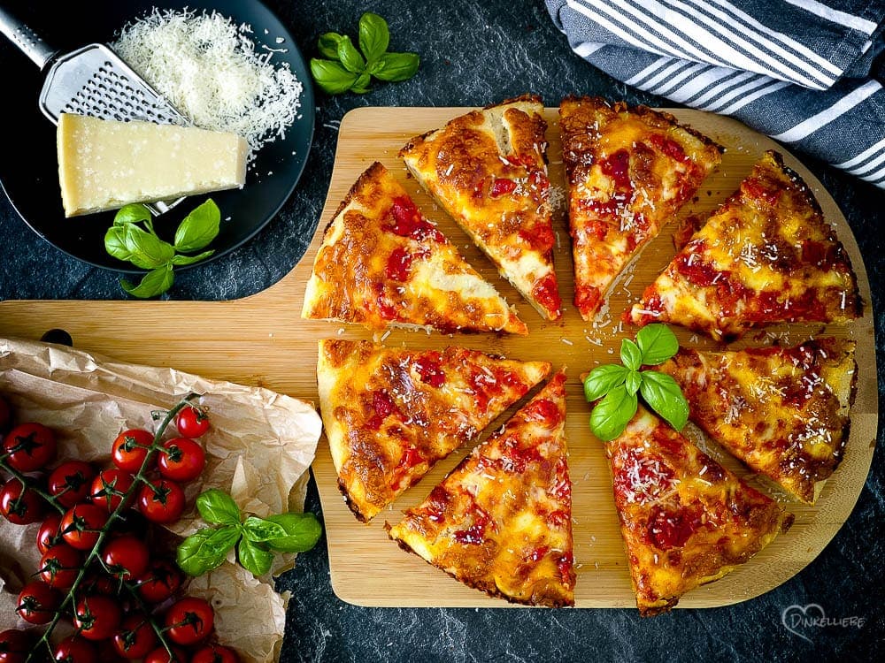 No Knead Pan Pizza