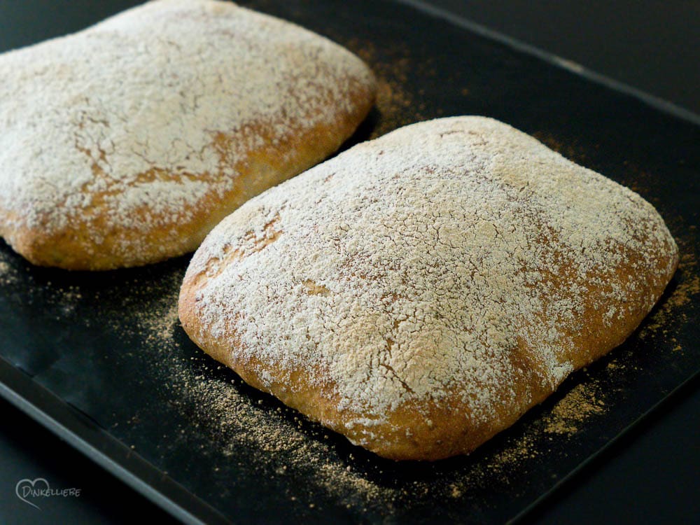 No Knead Sauerteig Ciabatta Teigbearbeitung