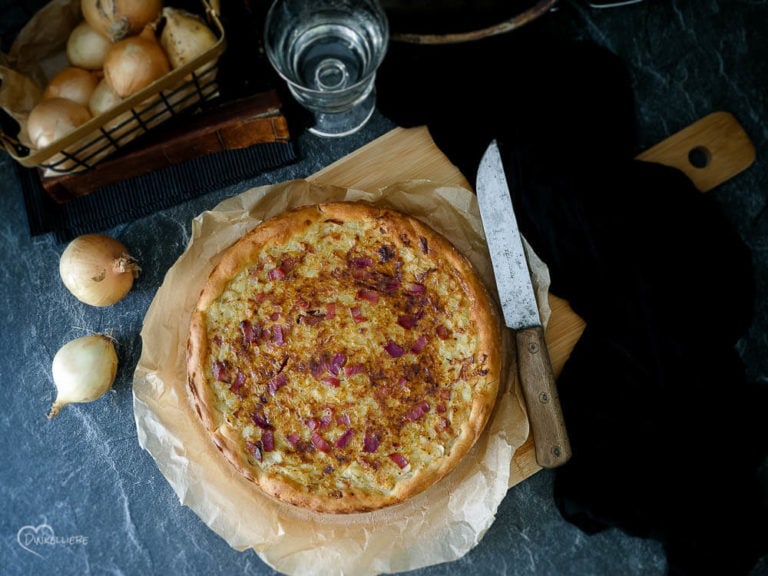 No Knead Zwiebelkuchen