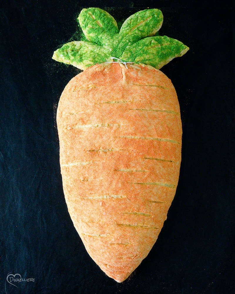 Orangen-Karottenbrot Teigbearbeitung
