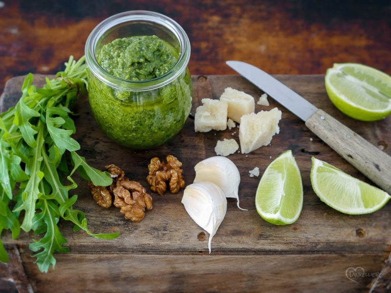 Rucola-Walnuss-Pesto mit Limette