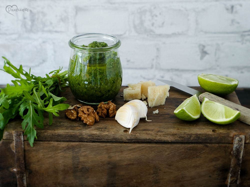 Rucola-Walnuss-Pesto mit Limette