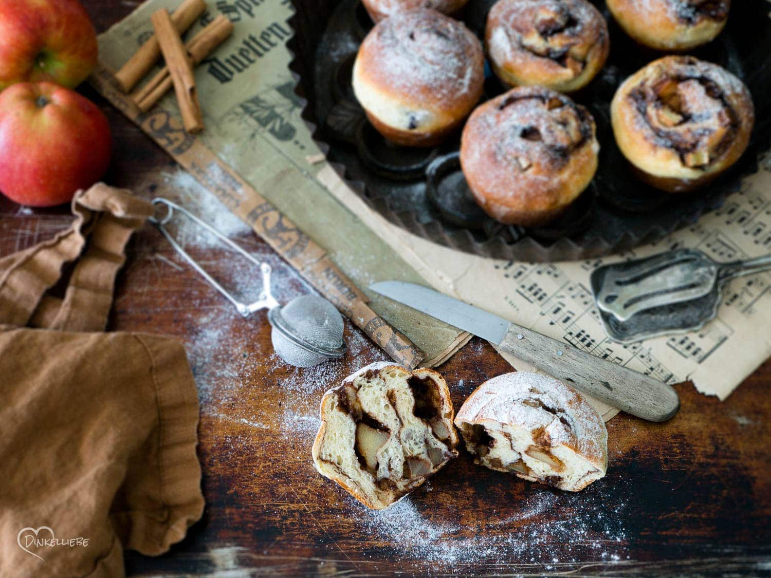 Schnelle Apfel-Zimt-Schnecken