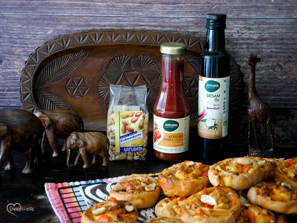Schnelle Partyschnecken African Style ohne Hefe