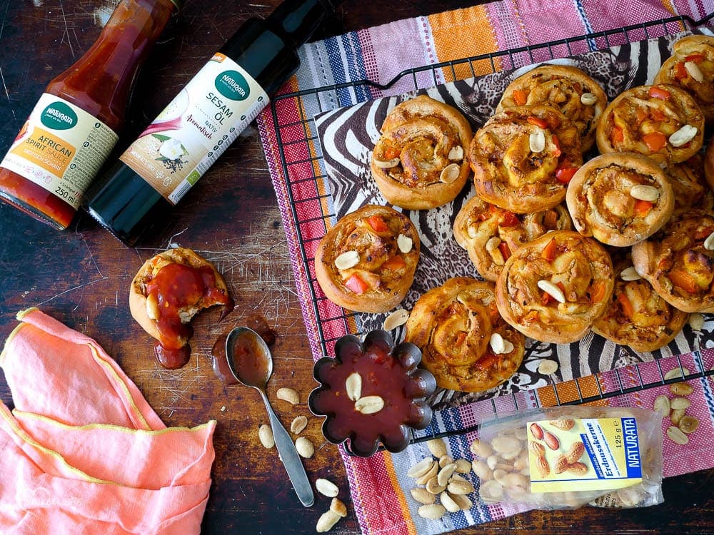 Schnelle Partyschnecken African Style ohne Hefe