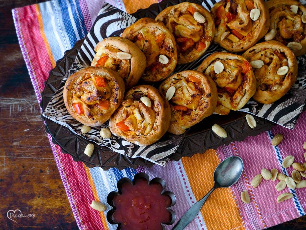 Schnelle Partyschnecken African Style ohne Hefe