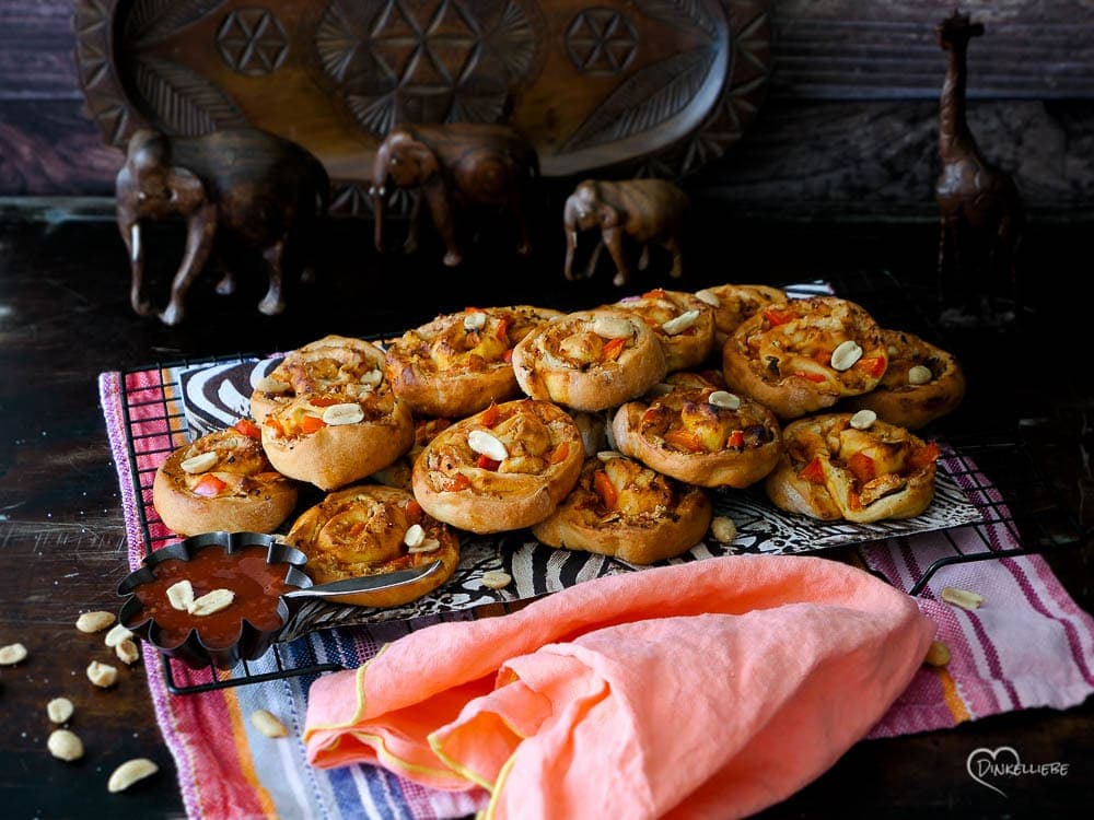 Schnelle Partyschnecken African Style ohne Hefe