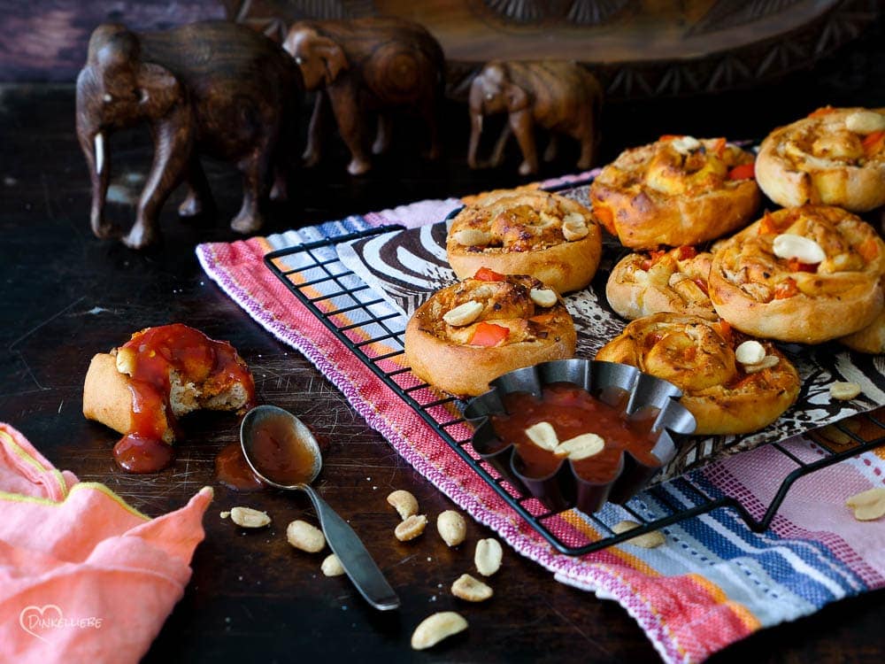 Schnelle Partyschnecken African Style ohne Hefe