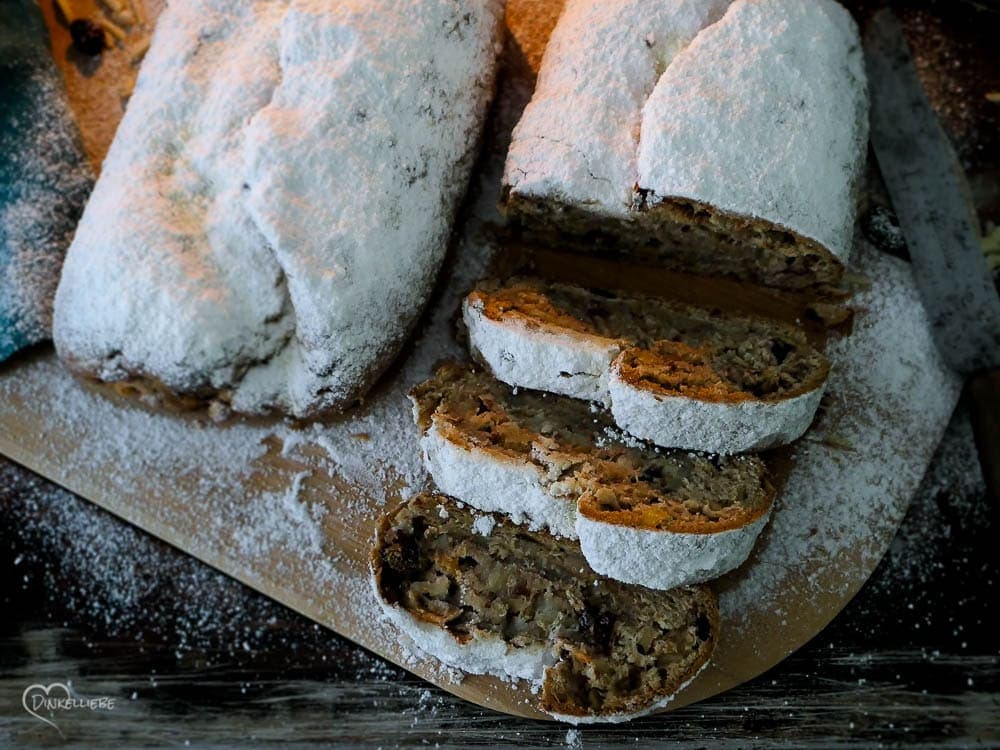 Schneller Christstollen mit Marzipan - ohne Rosinen und ohne Hefe ...