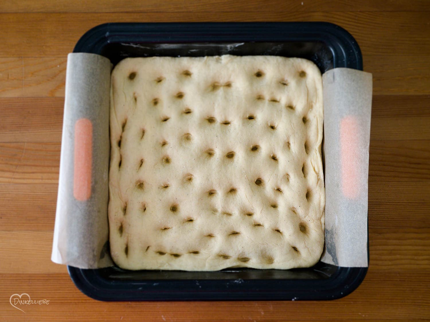 Schneller Dinkel-Butterkuchen ohne Hefe Teigbearbeitung