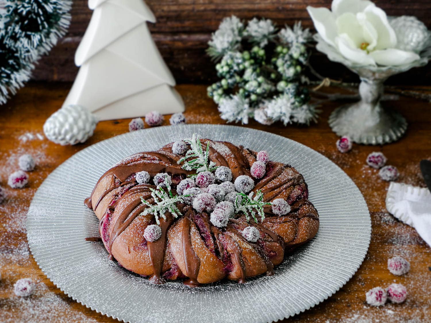 Schneller Dinkel Lebkuchen-Kranz