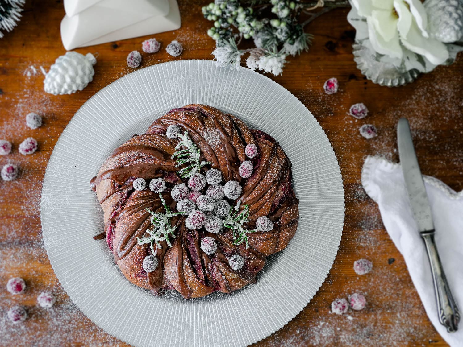 Schneller Dinkel Lebkuchen-Kranz