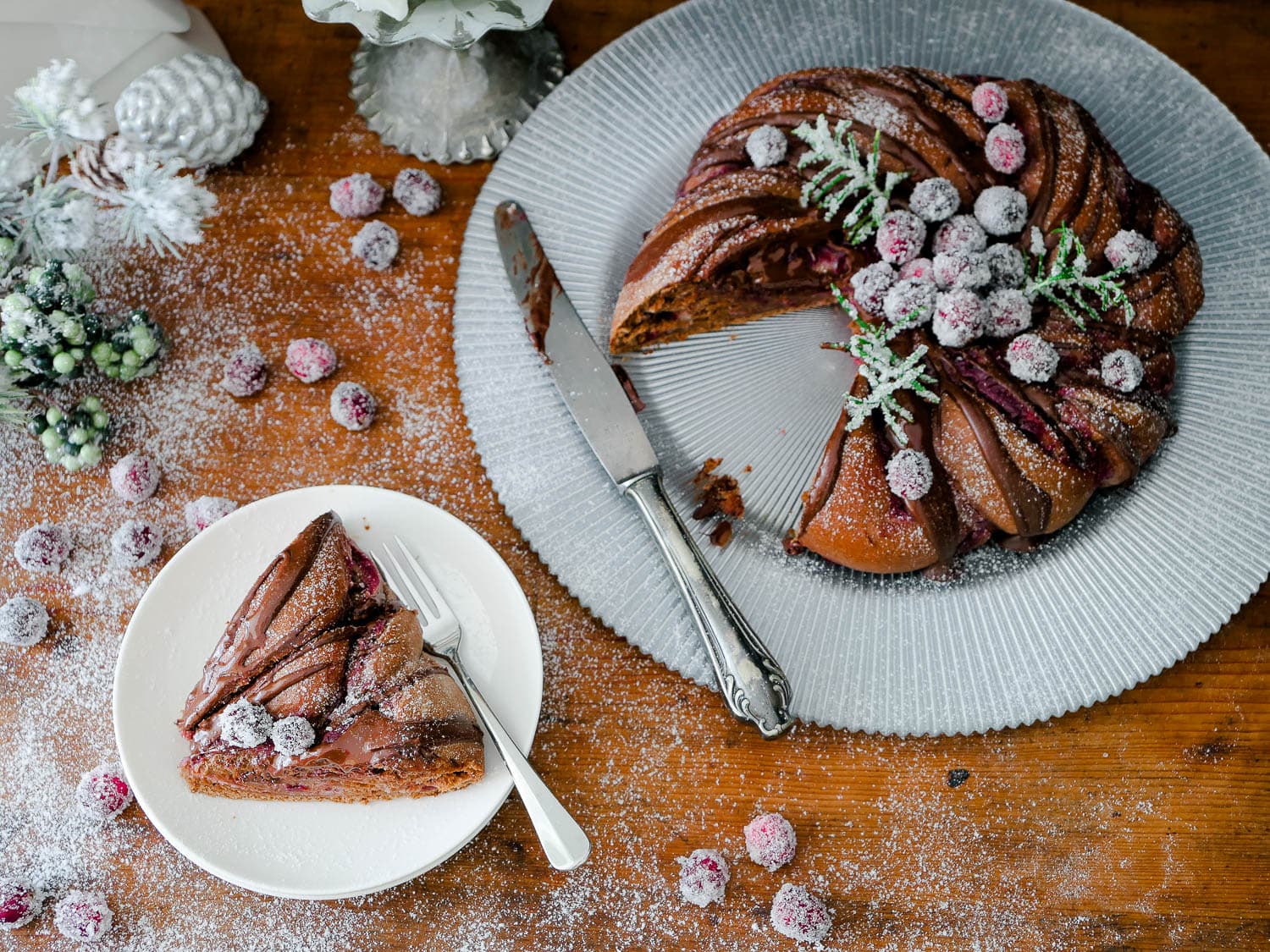 Schneller Dinkel Lebkuchen-Kranz