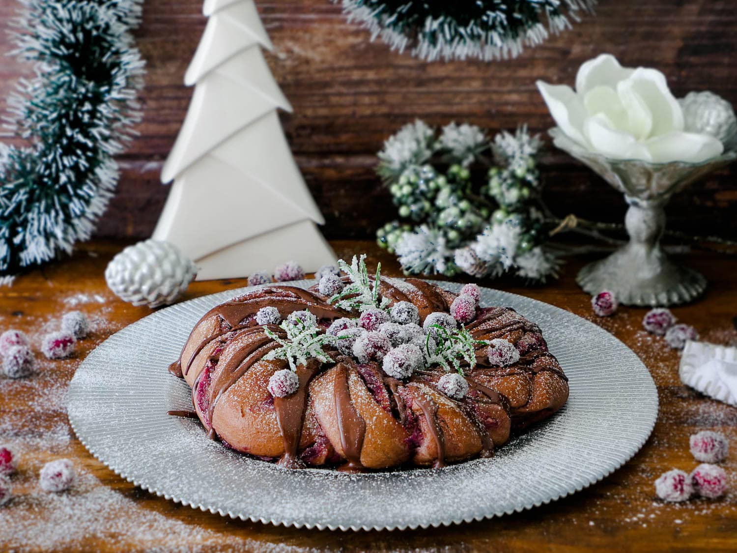 Schneller Dinkel Lebkuchen-Kranz