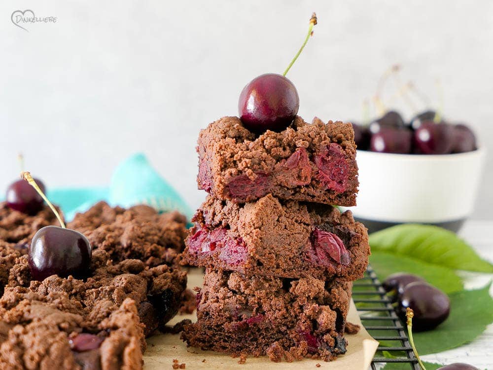 Schoko-Kirschkuchen mit Streuseln