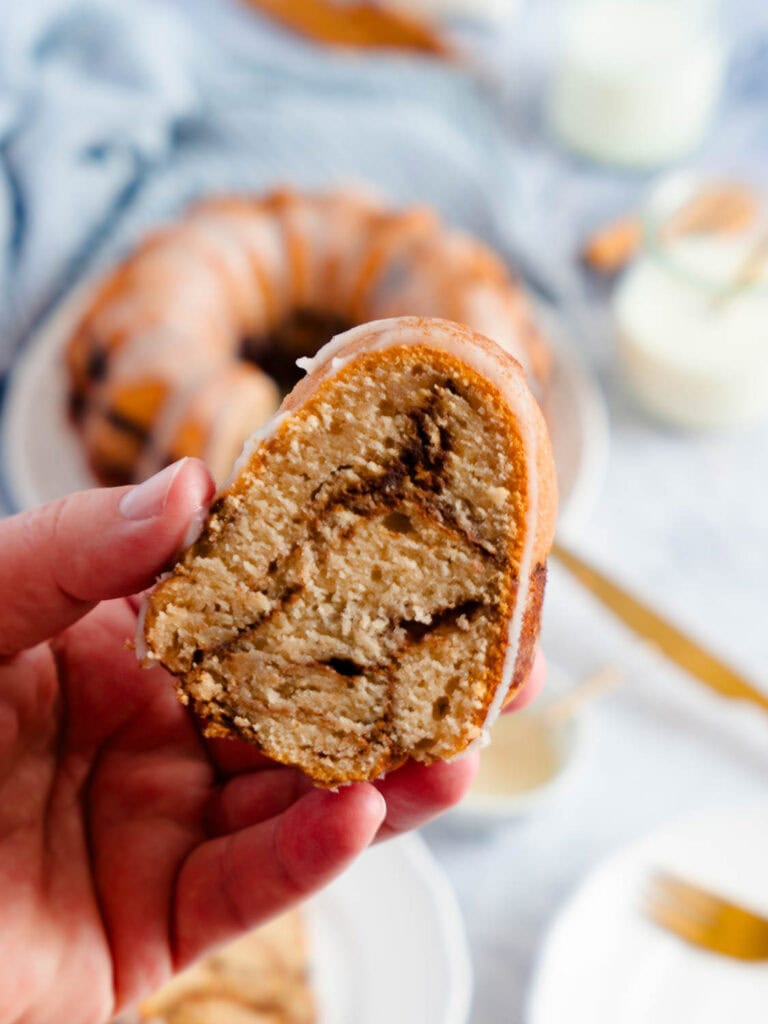 Veganer Zimtswirl-Gugelhupf - schnelles und einfaches Rezept, mit oder ohne Thermomix