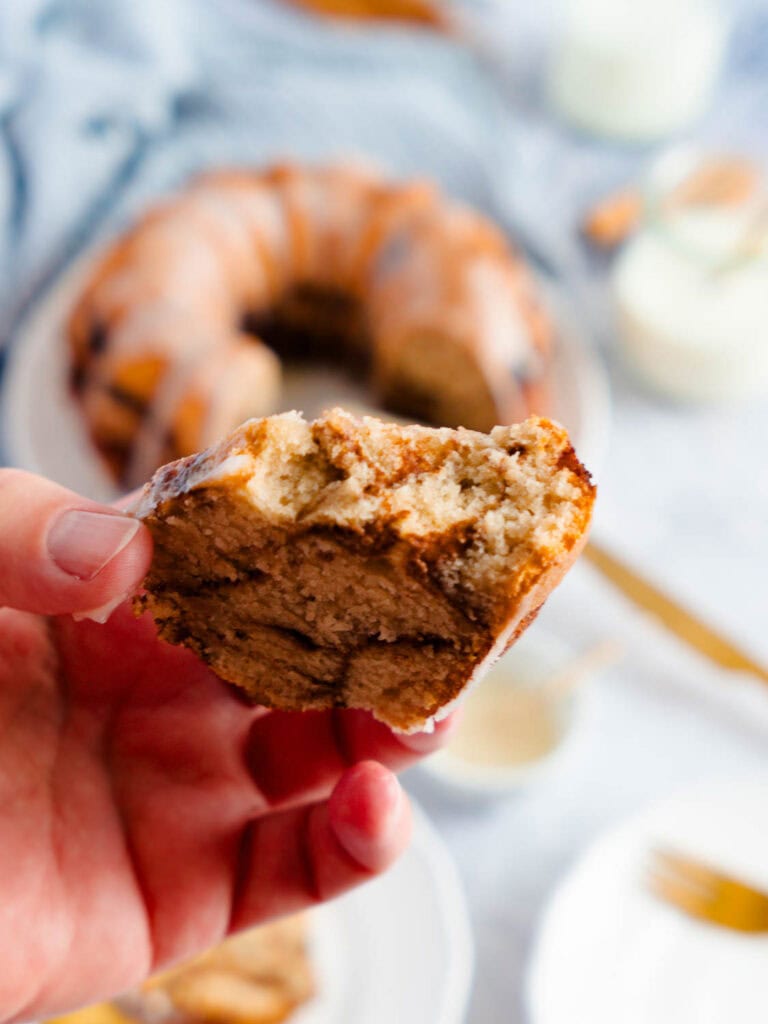 Veganer Zimtswirl-Gugelhupf - schnelles und einfaches Rezept, mit oder ohne Thermomix